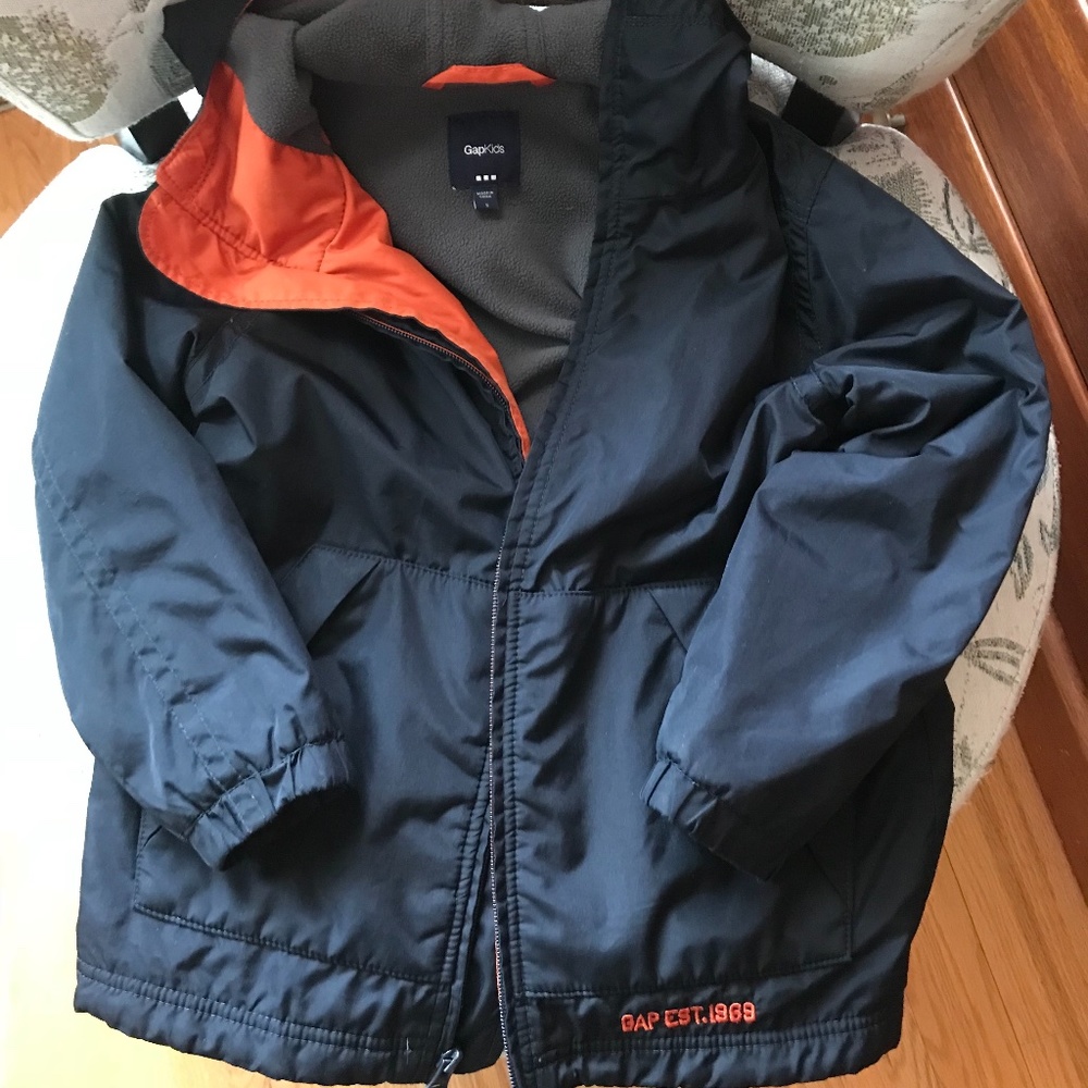 GAP Kids Hooded Spring/fall Jacket with fleece lining - size small
